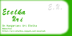 etelka uri business card